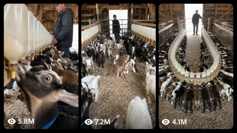 30SEC BABY-GOAT FEEDING SATISFACTION VIDEOS
