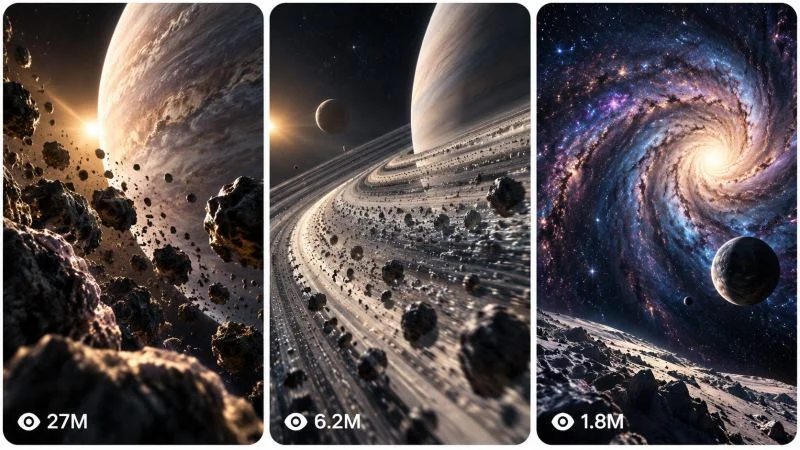 30 Sec OSMIC SCALE JOURNEY / SURREAL SPACE TRANSITION VIDEO ENGINE