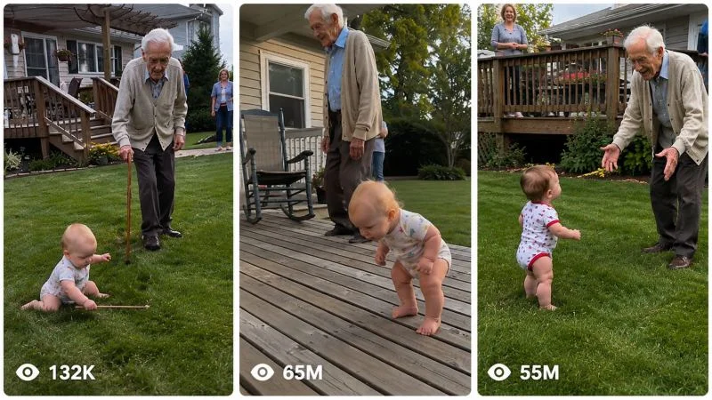 GRANDPA AND GRANDSON