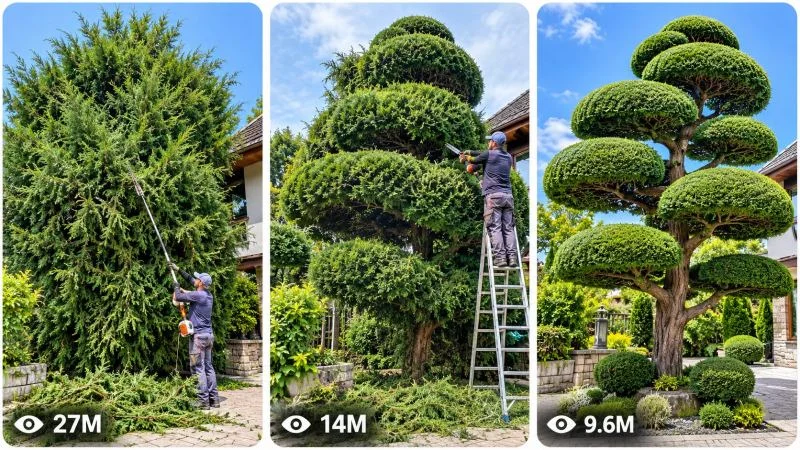 30 Sec VIRAL GARDEN TRANSFORMATION & TOPIARY SCULPTURE