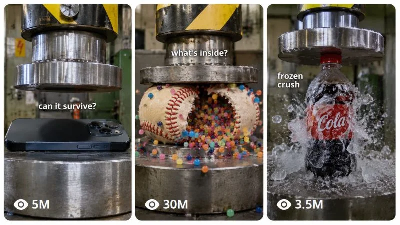 HYDRAULIC PRESS VIRAL CONTENT