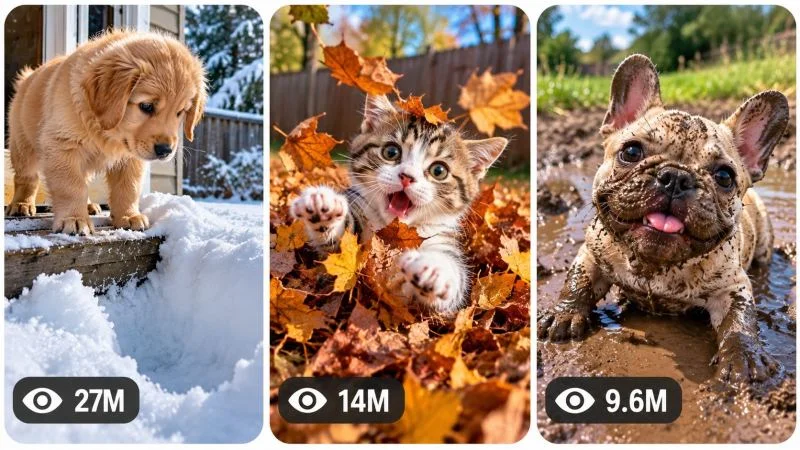 30 Sec CUTE ANIMAL VS UNEXPECTED ENVIRONMENT VIRAL SHORT-FORM CONTENT ENGINE