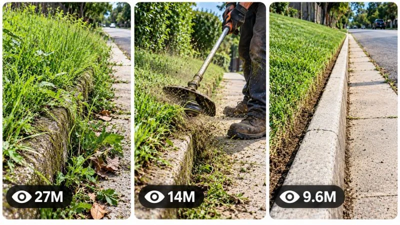 30 SEC ODDLY SATISFYING OUTDOOR CLEANUP & LAWNCARE TRANSFORMATION VIRAL VIDEO ENGINE