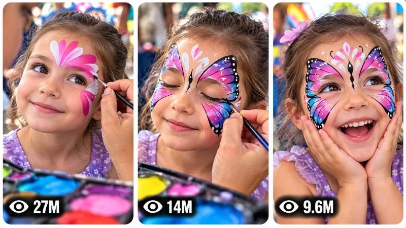 VIRAL FACE-PAINT TRANSFORMATION CONTENT ENGINE